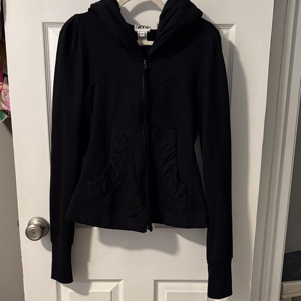 Prairie Underground Black Zip-Up Hoodie